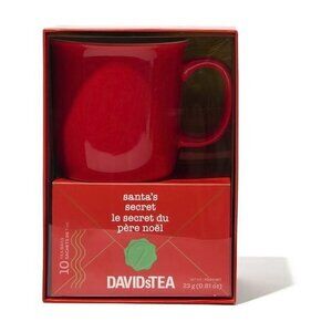 NEW! DAVIDsTEA Santa's Secret Tea & Mug Holiday Gift Set